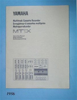 [1986] YAMAHA MT1X Operating Manual, Yamaha - 1