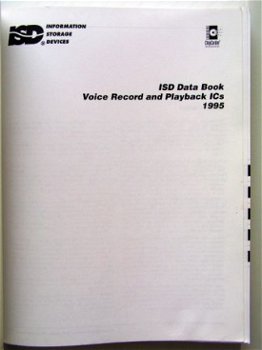 [1996] Data Book: Voice Rec. & Playback ICs, ISD - 2
