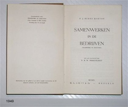 [1949] Samenwerken in de bedrijven, Burns Morton, Smit&Zn - 2