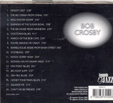 cd - Bob CROSBY - Who's sorry now - (new) - 1