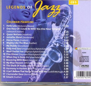 cd - Coleman HAWKINS - Legend of Jazz - (new) - 1