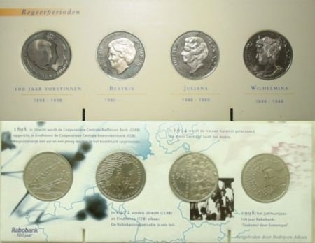 Rabobank Setje 4 penningen 100 jaar vorstinnen - 1