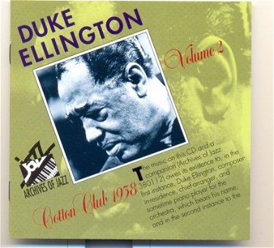 cd - Duke ELLINGTON - live at the Cotton Club - 1938 - (new) - 1