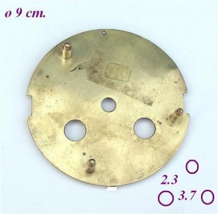 === Wijzerplaat gedeelte Franse pendule = oud === 8103 - nr. 1