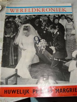 Tijdschrift Wereldkroniek 53 en 3 Huwelijk Margriet en Piete - 1