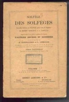 Des solfèges (partituren boekje) - 1
