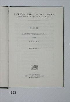 [1953] Leerboek der Elektrotechniek deel III, Gelijkstroommachines,Nijgh en van D #2 - 2