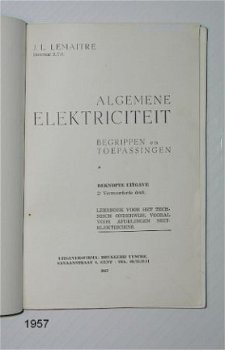 [1957] Algemene Elektriciteit, J. Lemaitre, Vyncke - 2