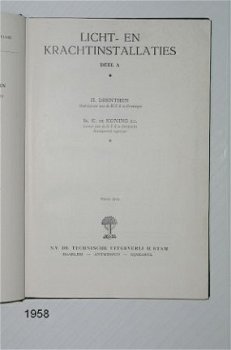 [1958] Elektrotechniek, licht- en krachtinstallaties, deel A, Drenthen ea, Stam #2 - 2