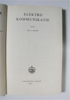 [1959] Elektriciteitsleer: Elektro Kommunikatie, Sijthoff - 5