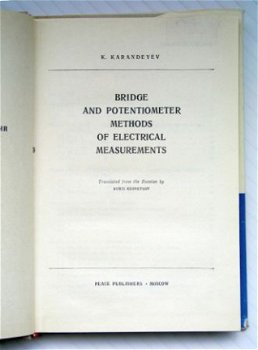 [1965~] Bridge and Pot.m. Methods of Electr. Measurements, - 3