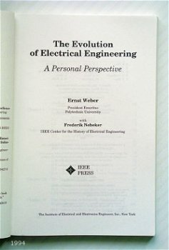 [1994] The Evolution of Electrical Engineering, IEEE Press - 2