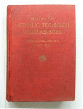 [1948] Viertalig Technisch Woordenboek NL-E-F-D, Kluwer - 1