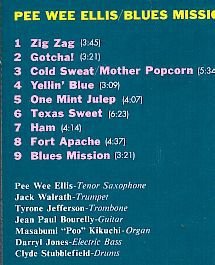 cd - Pee Wee ELLIS - Blues Mission - (new) - 2