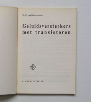 [1970] Geluidsversterkers met transistoren, Diedenhoven, Kluwer - 2