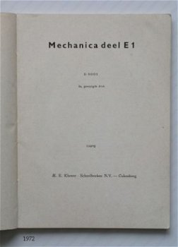 [1972] Mechanica Deel E1, Kluwer - 2