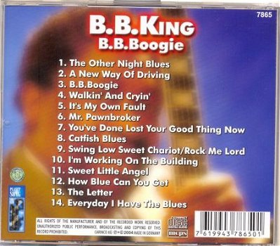cd - B.B. KING - B.B.Boogie - (new) - 2