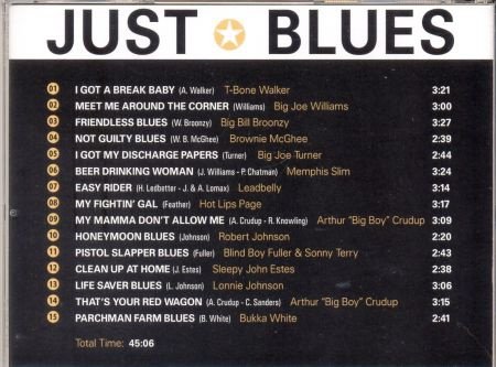 cd - Just BLUES - 15 tracks - (new) - 2