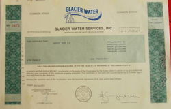 Aandeel Glacier Water