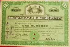 Aandeel Pennsylvania Railroad Company 2