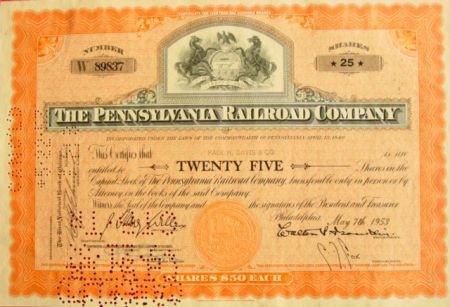 Aandeel Pennsylvania Railroad Company 1 - 1