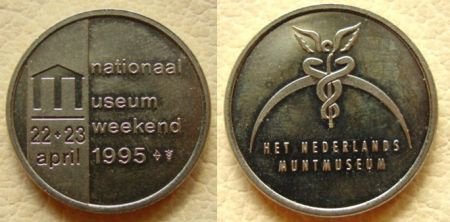 Bezoekerpenning Rijksmunt Museumweekend 1995 - 1