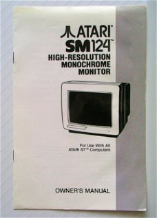 [1985] Owners Manual SM124 monitor, ATARI