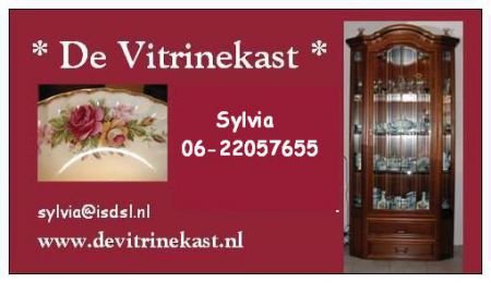 *** Leuke glazen 2 laags etagere *** Rood handvat - 1