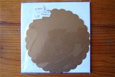 CD wenskaarten [brons] 3 stuks met standaardje