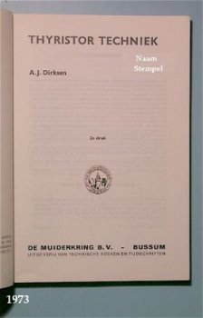 [1973] Thyristor techniek, Dirksen, De Muiderkring - 2