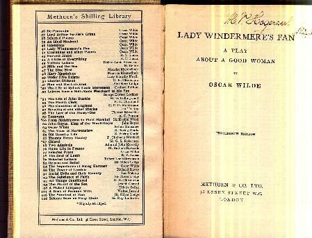 Wilde, Oscar; Lady Windermere's Fan - 1