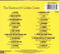 cd - The SHADOWS - 20 Golden Greats - (new)