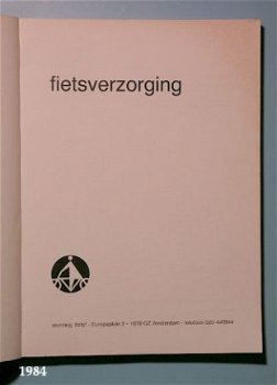 [1984] Fietsverzorging, Fietsotheek. - 2