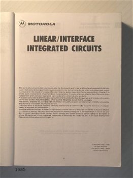 [1985] Linear and interface IC’s 1984/85, Motorola - 2