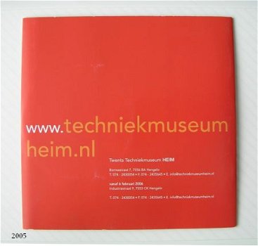 [2005] Brochure + CD: Twents Techniek Museum HEIM - 5