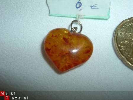 Amber Heart / barnsteen hart - 1