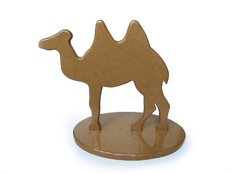 Decoratieve houten kameel - 0