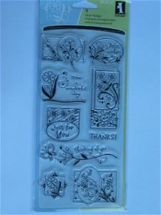 inkadinkado clear stamp garden greetings