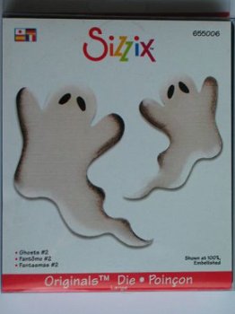 3x chipboard Sizzix bigz ghosts #2 - 1