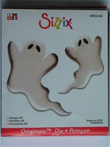 3x chipboard Sizzix bigz ghosts #2