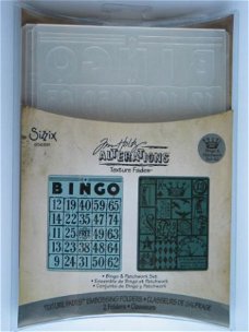 tim holtz alterations texture fades bingo&patchwork