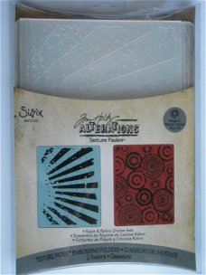 tim holtz alterations texture rays&retro circles