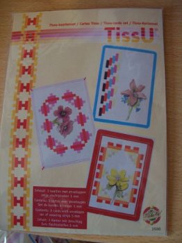 tissu kaartenset bloemen - 1