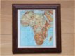 Fraaie, ingelijste kaart van Afrika - 1 - Thumbnail