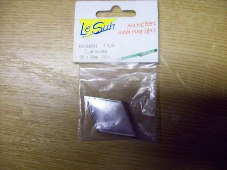 zijde broche 50x30mm - 1