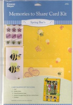 memories to share card kit spring bee's - 1