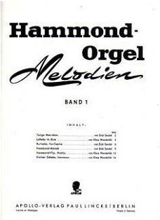 Hammond-Orgel Melodien. Band 1 [6 stukken]
