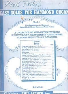 Collection of easy solos for hammond organ. Book 1 - 1