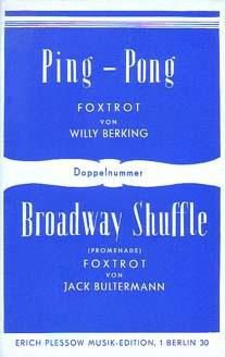 Ping-Pong. Foxtrot / Broadway Shuffle (promenade). Foxtrot.