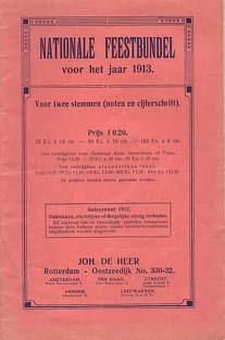 Nationale Feestbundel voor het jaar 1913. Tweestemmig (zang) - 1